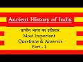Ancient History of India MCQs l प्राचीन भारत का इतिहास l MCQs on Ancient History of India l Part 1