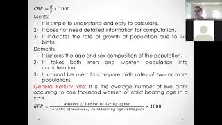 Vital Statistics- IMR,MMR,NMR and Fertility rates