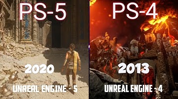 PS-5 VS PS-4 TECH DEMO I UNREAL ENGINE-4 VS UNREAL ENGINE-5 I GRAPHICS COMPARISON.