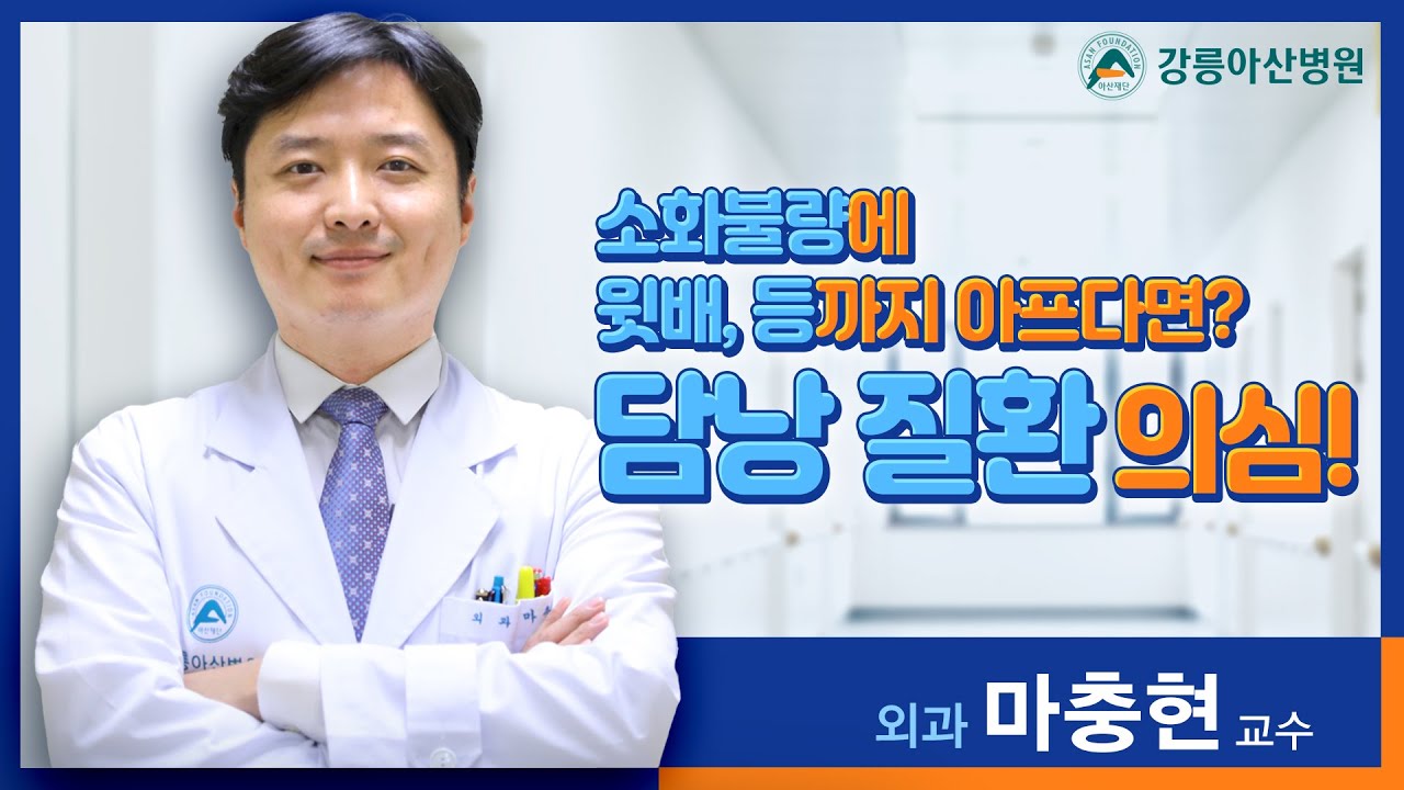[똑똑닥터] 소화불량에 윗배, 등까지 아프다면? 담낭 질환 의심!
