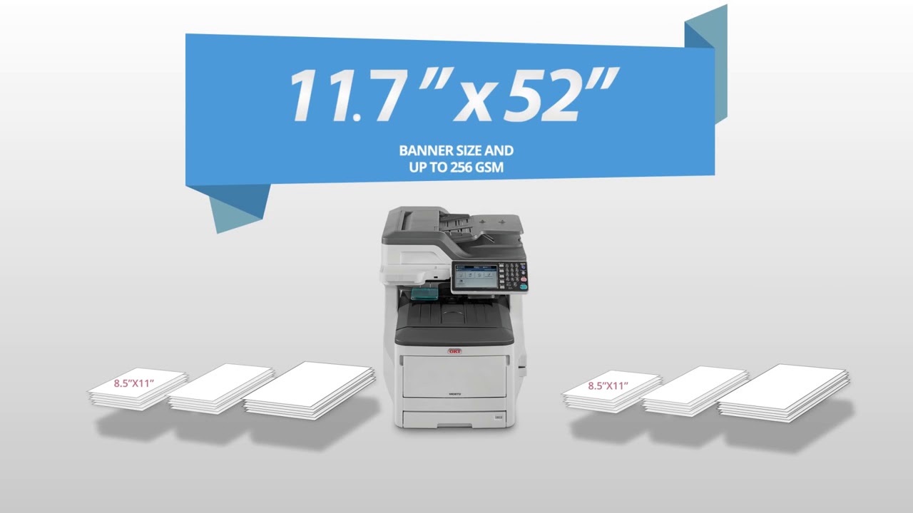 OKI MC873dn Color MFP - YouTube