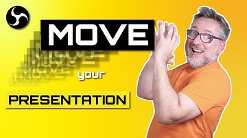 OBS MOVE Transition Tutorial - Make dynamic Zoom presentations