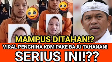VIRAL PAKE BAJU TAHANAN! IBU PENGHINA KDM SETELAH DIPECAT LANGSUNG DIPENJARA? CEK FAKTA!