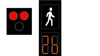 Animated: Hawk Signal with Countdown During Walk