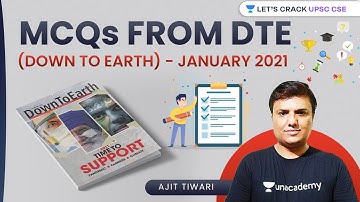 MCQs from Down To Earth | January 2021 Edition | UPSC CSE/IAS 2021 | Ajit Tiwari Sir