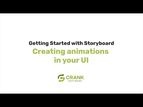 Creating Animations in your Embedded GUI Project | Getting Started with Crank Storyboard