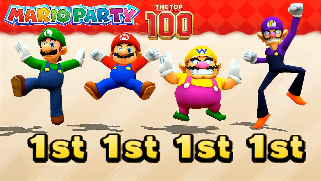 Mario Party The Top 100 Minigames - Luigi Wins  By Doing Absolutely Everything (Master COM)