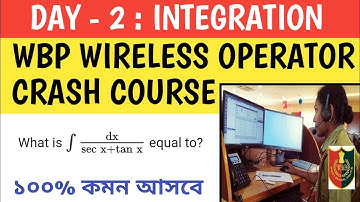 Integration for WBP wireless Operator|WBP Wireless Operator Math Marathon Class|WBP Integration MCQ
