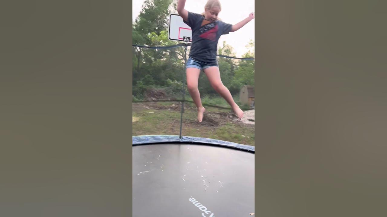 Wet trampolines are fun 😂 YouTube