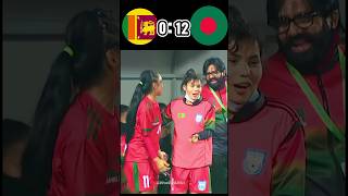 Bangladesh vs sri-lanka highlight Women's football goal (0-12) #sports #womens