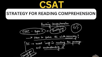 READING COMPREHENSION CSAT 3 #csat #cseprelims #iasprelims