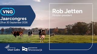VNG Annual Congress 2026, Tuesday, September 29: Rob Jetten