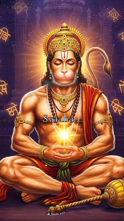 🚩🙏Om namo hanumate rudravataray / most powerful hanuman mantra #shorts#hanuman#hindugod