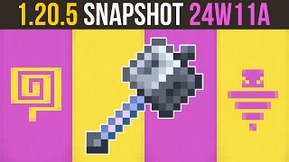 Minecraft 1.20.5 Snapshot 24W11A | The Mace, A New Minecraft Weapon! image