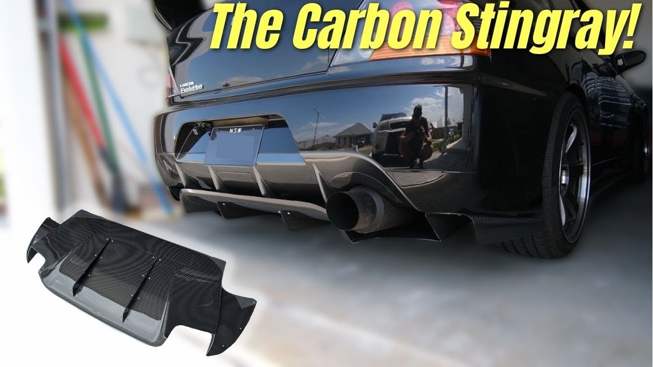 My exterior looks insane now! | Andro Motorsports Evo 9 Carbon Diffuser Install