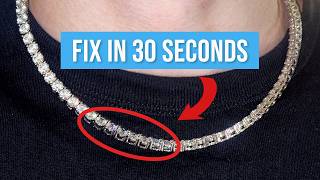 How to fix a Tennis Chain that Flips, Twists, Rotates or Tangles up in 30 seconds