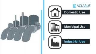 Simple animation explaining how ozone works for water treatment. Ac...