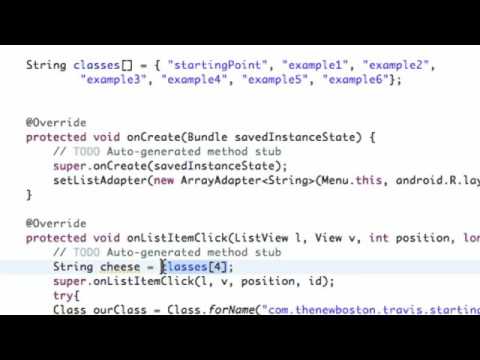 Android Application Development Tutorial   021   Finishing ListActivity