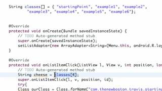 Android Application Development Tutorial   021   Finishing ListActivity