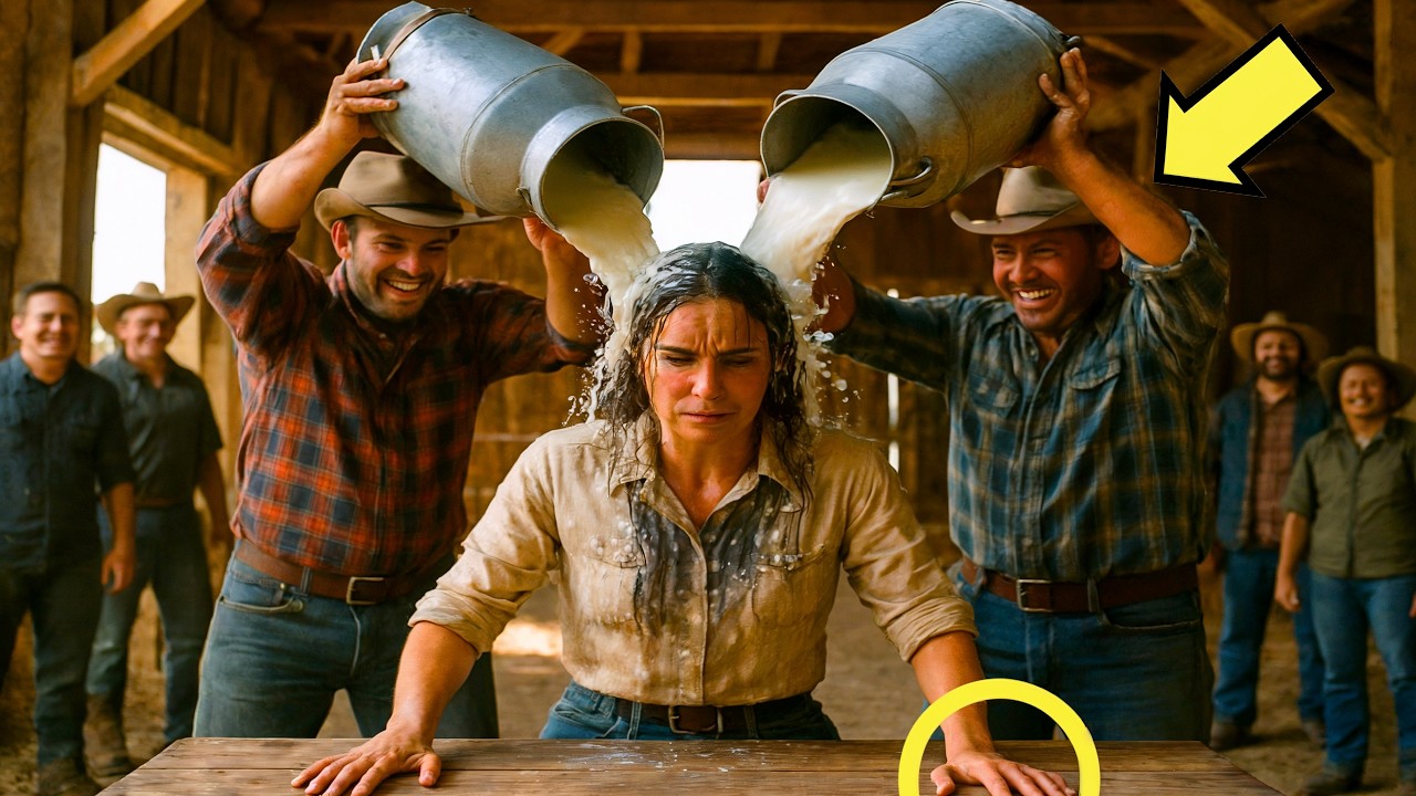FERMIERI AU VĂRSAT BIDOANE CU LAPTE ÎN CAPUL COWGIRL ULUI… FĂRĂ SĂ ȘTIE CĂ ERA CENTURĂ NEAGRĂ