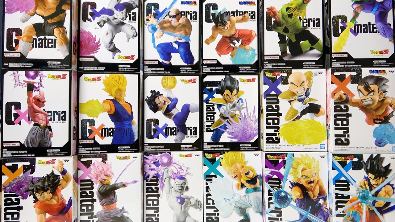 ドラゴンボール フィギュアG×materia 5体セット Unboxing all 18 types of Dragon Ball pose strongest prize