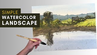 Step by Step Landscape Painting for Beginners by Matthew White - Watercolor Instruction 7,467 views 1 month ago 11 minutes, 39 seconds