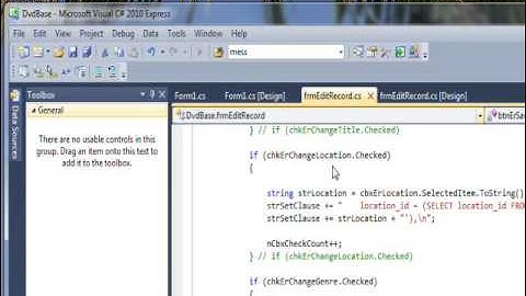 C# Edge 208   MC24   Qe MySql UPDATE