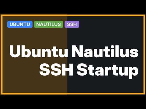 Ubuntu: How connect to a ssh server from Nautilus on startup automatically?