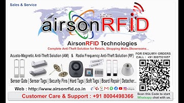 EAS Alarms RF -  antenna testing for Super Mart, Groceries and metallic items.