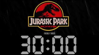 30 Minute Jurassic Park Countdown Timer (Rain Ambience)