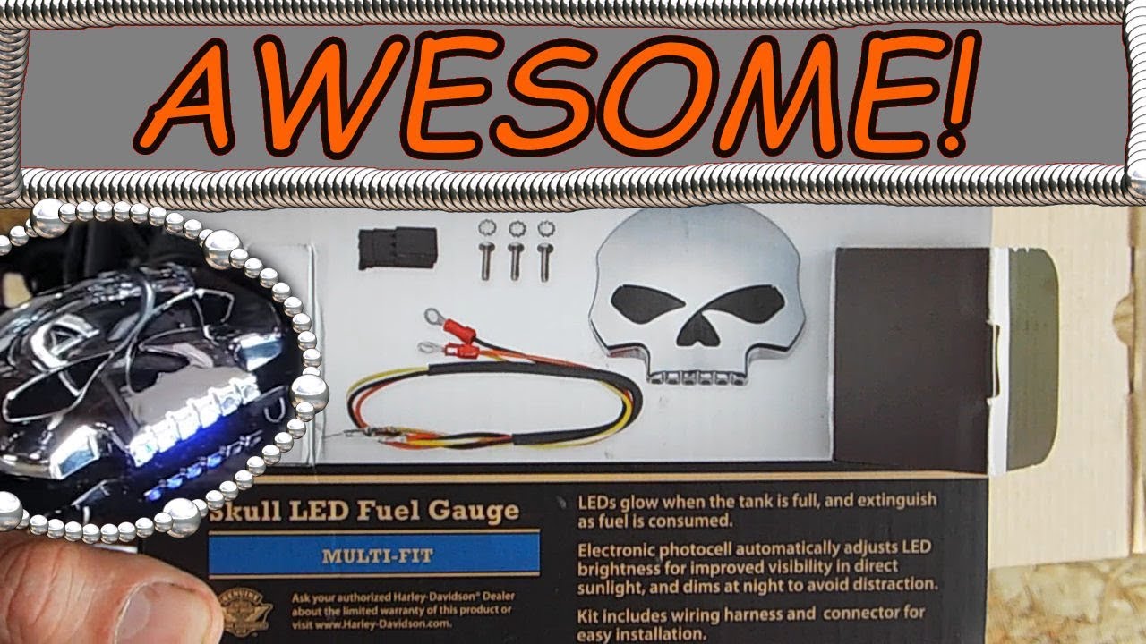 Installing Matching Skull Fuel Gauge and Gas Cap YouTube