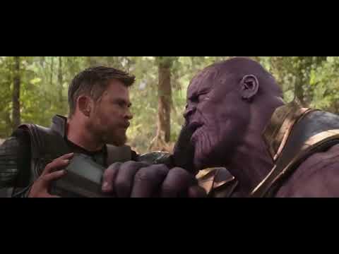 Thor vs Thanos DUBLADO HD  ( Vingadores  Guerra Infinita 2018)