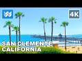 [4K] San Clemente Beach Pier in Orange County, California USA Walking Tour & Travel Guide