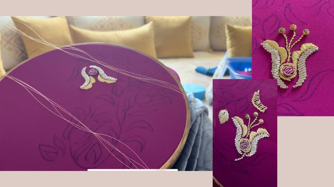 اخر ماكاين في طرز القفطان 2025🧷👀 تعلمي الطرز باسهل طريقة ⚡ASMR