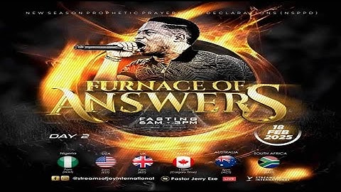 FURNACE OF ANSWERS [DAY 2] || NSPPD || 18TH FEBRUARY 2025