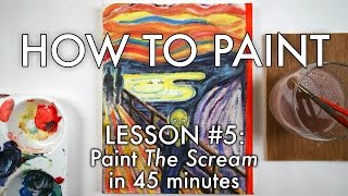 Paint Edvard Munch's 'The Scream' (for beginners) - How to Paint #6 - MV53