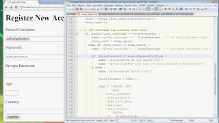 PHP & MySQL Register User Login part 5 of 8