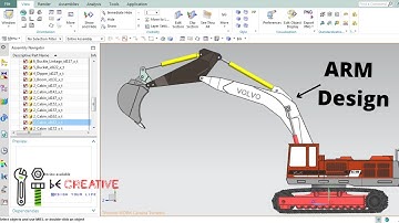 SIEMENS UNIGRAPHICS NX | EARTH MOVERS VEHICLE DESIGN | ARM DESIGN | #becreative