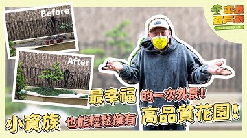 原本的樹死掉了，用羅漢松替換，小資族也能輕鬆擁有高品質花園！【銘園出外景】 Small Garden Makeover｜台灣銘園庭園美術館