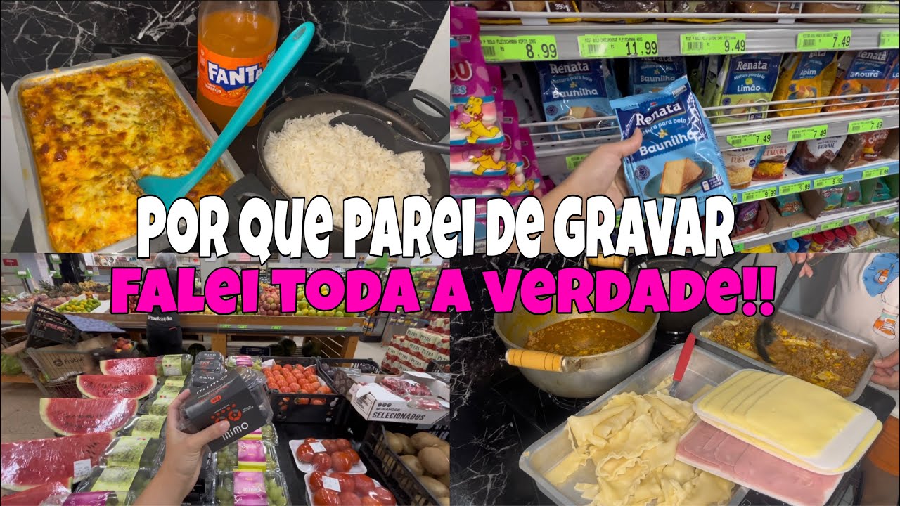 POR QUE PAREI DE GRAVAR? || FALEI TUDO || FIZ LASANHA