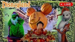 Disneyland Halloween Time 🎃 Open8ng Day Rides Shows #livestream