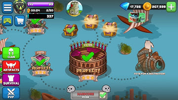 Tiny Gladiators Diamond League and Mastery lvl farming