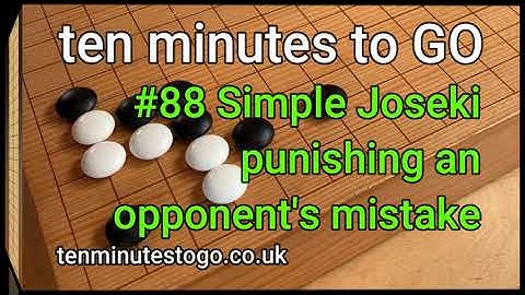 #88 Simple Joseki - Punishing a mistake
