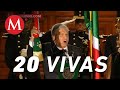 Minuto y medio de “¡vivas!”, el primer Grito de AMLO