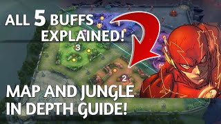 Jungle & Map In-Depth Guide! ALL 5 BUFFS EXPLAINED - Arena of Valor
