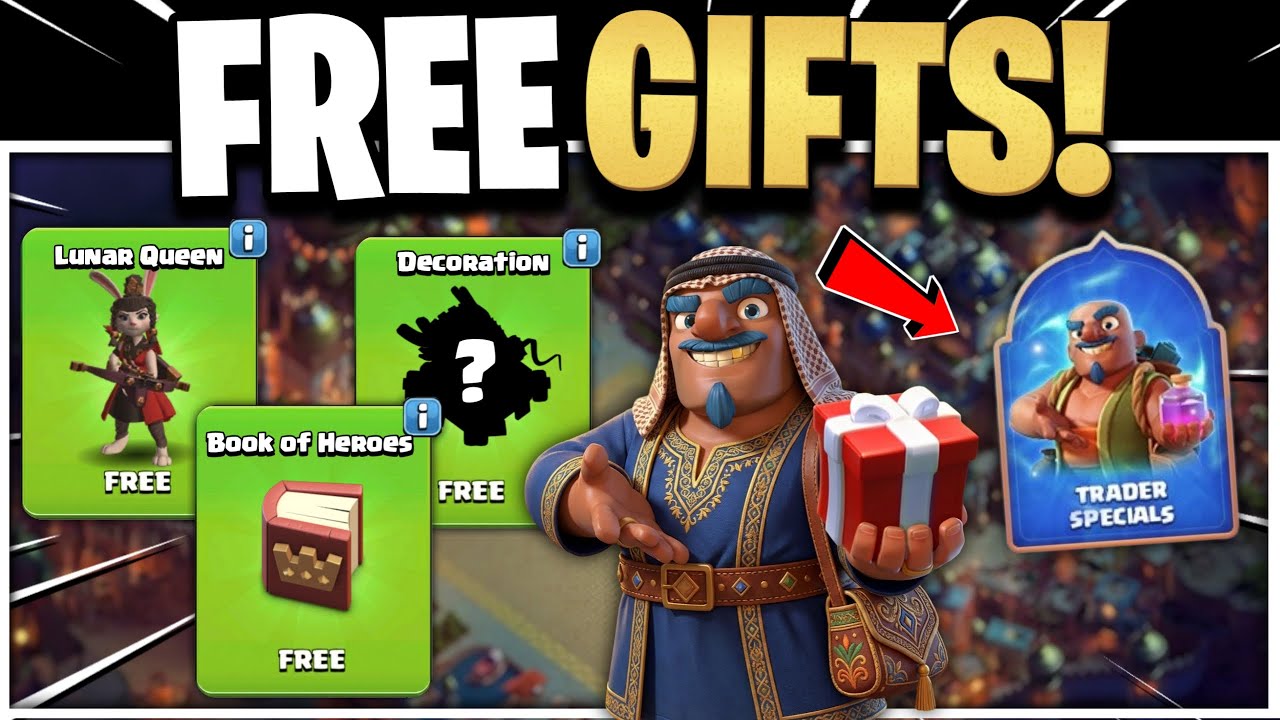 BIGGEST FREE REWARDS EVENT COMING (FULL INFO) IN CLASH OF CLANS | Trader Specials Event Coc -No Leak
