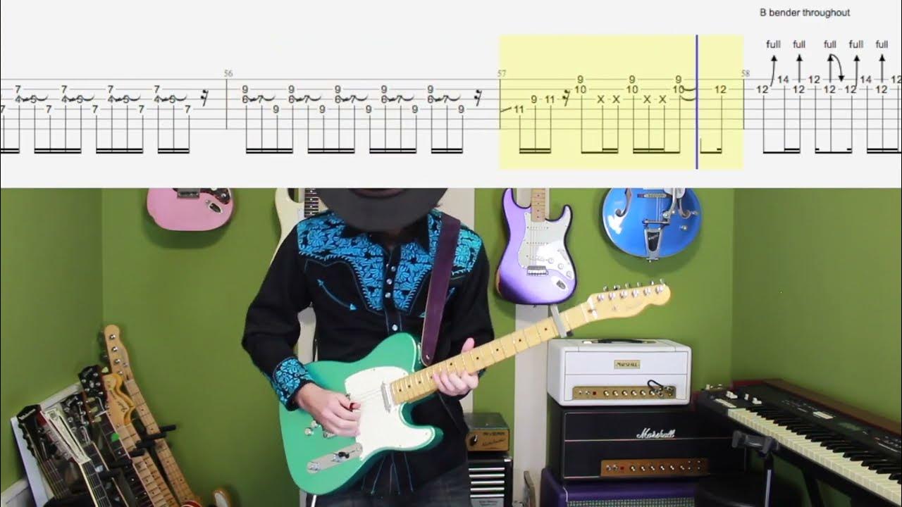 B and G bender country guitar lesson (French Fries by Texas Joe Bailey