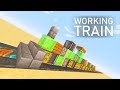 How to make a working train in minecraft