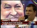 Rafael Correa rinde homenaje a Chávez en su programa semanal