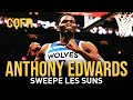 Anthony edwards sweepe les suns jalen brunson hroque  cqfr